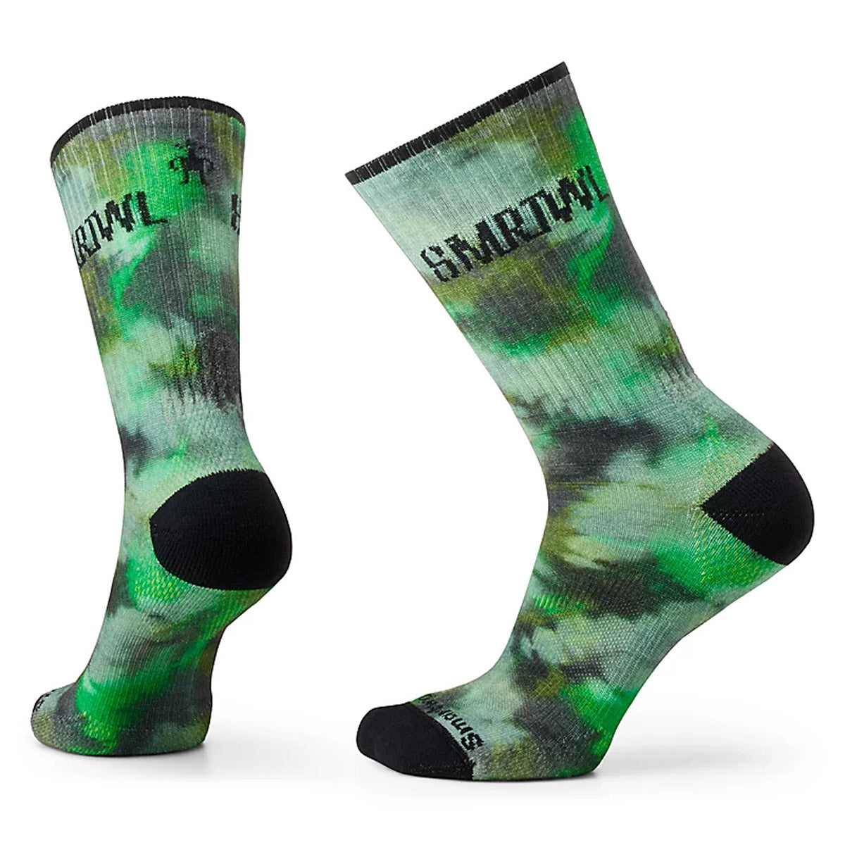 Comfortable Tie Dye Athletic Crew Socks with Targeted Cushioning - Perfect for Running, Yoga & Gym Workouts