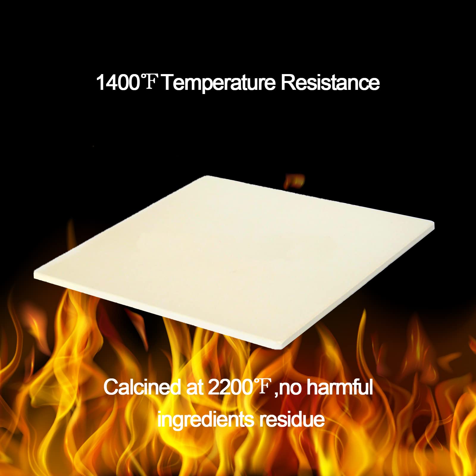Premium Cordierite Pizza Stone for Oven & Grill - 15