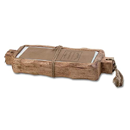 Himalayan Trading Post Driftwood Tray Candle - Ginger Patchouli Scent, 44oz Large Soy Wax Candle for Home Decor, Spa Relaxation & Romantic Ambiance