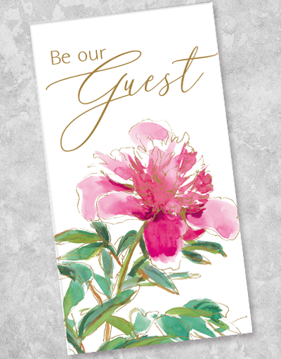 Bold Bloom Foil Guest Towel Napkins - 32 Count Disposable Elegant Dinner Napkins for Weddings, Parties & Special Events - Premium Decorative Paper Napkins for Table Setting & Home Decor