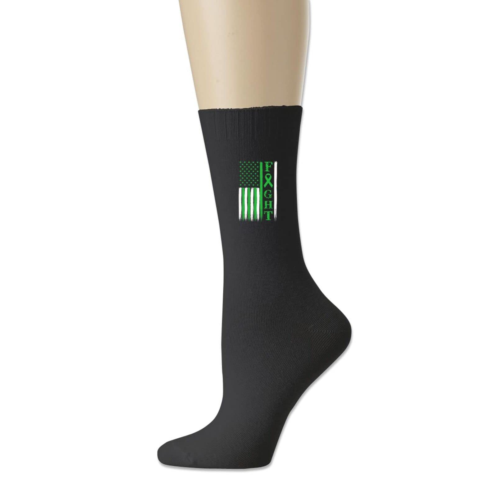 Lung Cancer Awareness Cotton Socks for Men & Women - Moisture-Wicking Athletic Socks - Unisex Comfort Socks for Running, Walking & Daily Wear