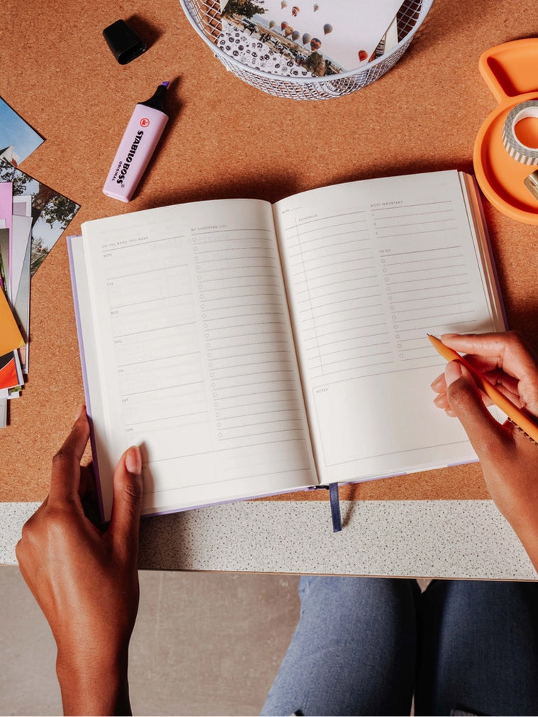 Undated Daily Planner Notebook - Premium Paper for Productivity & Organization | Perfect for Work, School & Personal Planning