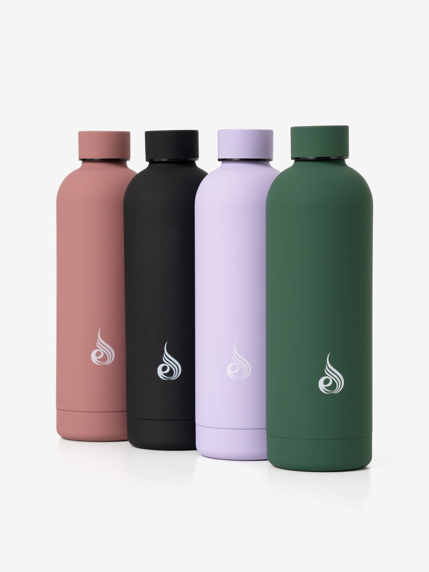 Premium Core Steel Water Bottle - Matte Black, 20oz Vacuum Insulated Stainless Steel Thermos for Hot & Cold Drinks - Ideal for Gym, Hiking, Camping & Office Use