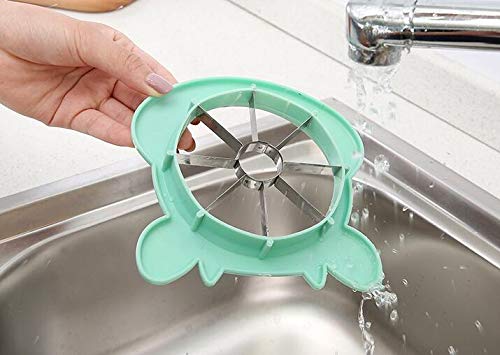 WOIWO 2-Pack Cute Cartoon Stainless Steel Apple Corer & Slicer - Fruit Cutter for Apples, Pears - Perfect for School Lunches, Fruit Salads & Party Platters