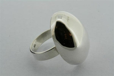 Oval Bubble Ring for Women - Elegant Stackable Gold or Silver Plated Jewelry - Perfect for Everyday Wear, Gifts & Special Occasions