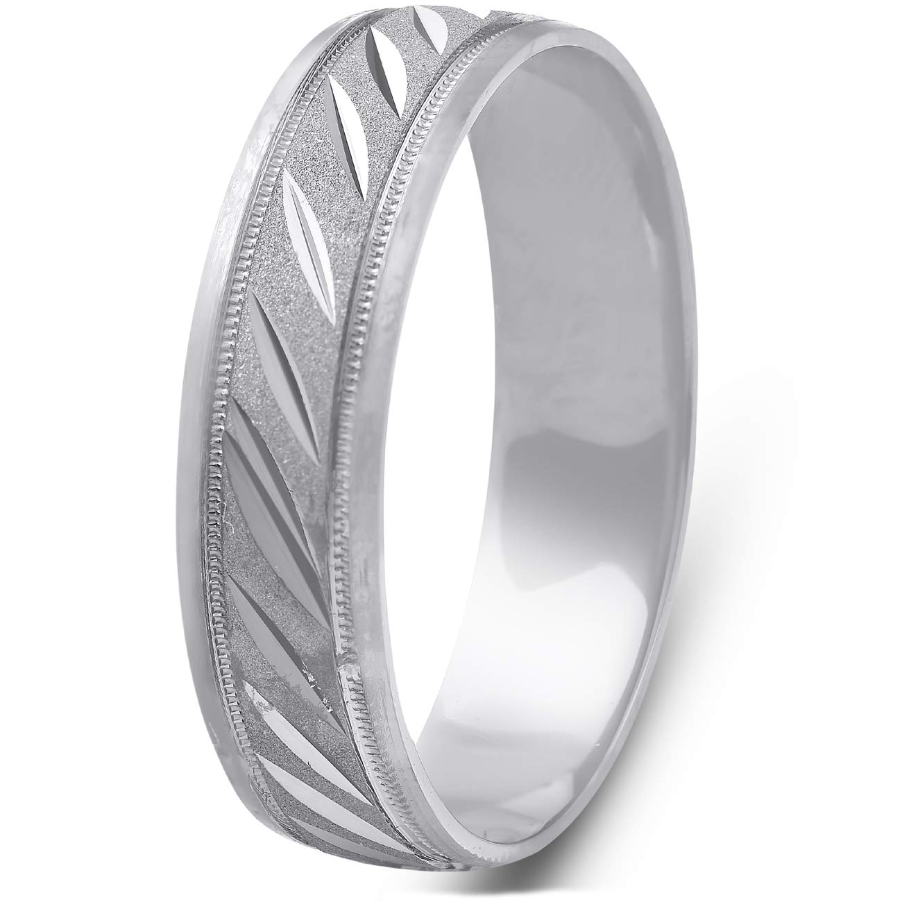 10K Black Gold Hand Carved 5mm Wide Men's Wedding Band Ring - Perfect for Engagement, Anniversary & Special Occasion Gifts