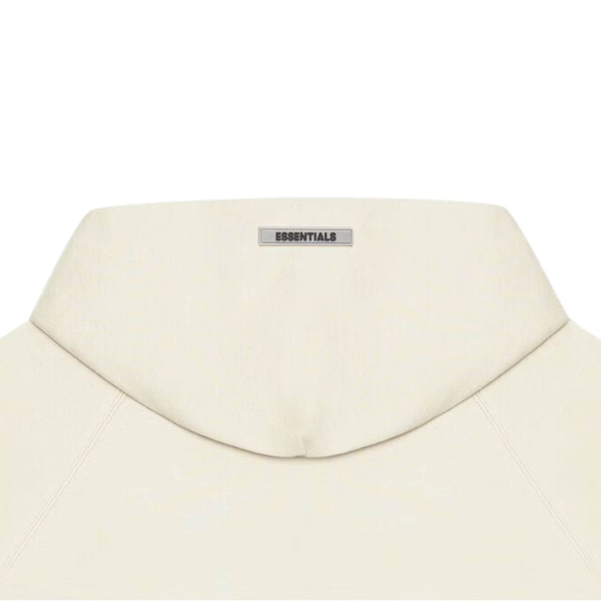 Fear of God Essentials Full Zip Up Hoodie with Applique Logo in Buttercream (2020) | Men's Streetwear Fashion for Casual Outfits & Layering