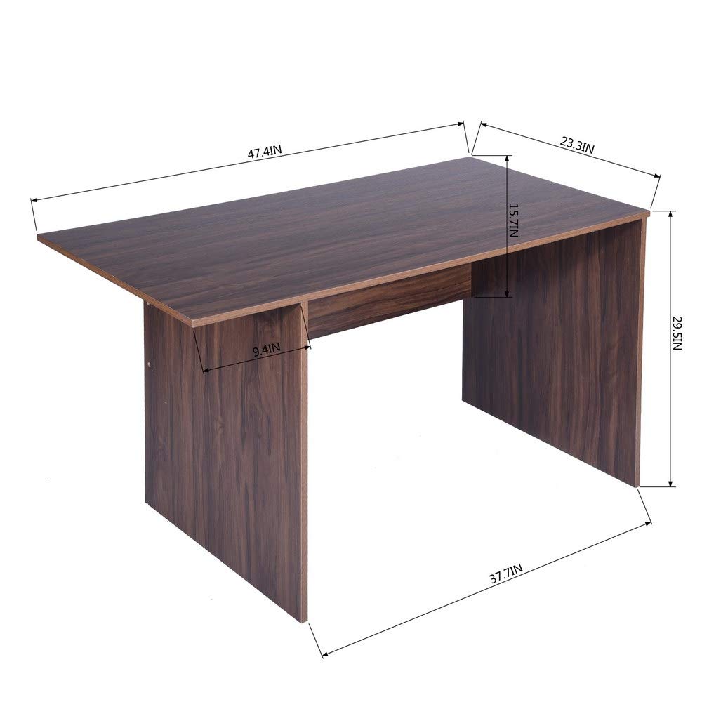CozyCasa Modern Computer Desk with 2-Tier Movable Bookshelf - Home Office Writing Study Table, PC Laptop Workstation & Gaming Desk for Small Spaces | Perfect for Remote Work, Online Classes & Gaming Setups