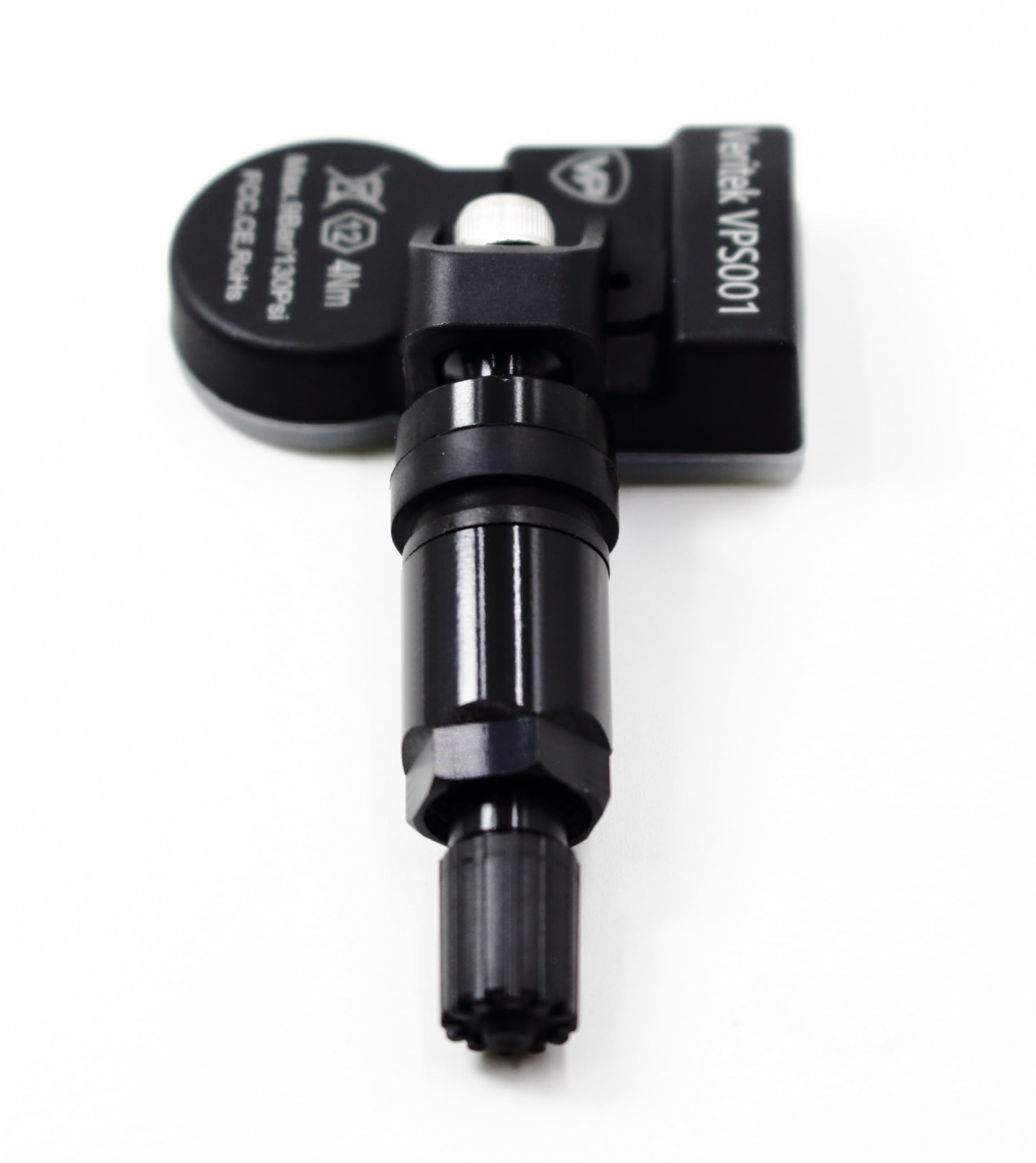 4 Pack Veritek VPS001 433MHz TPMS Sensors for Chrysler Dodge Jeep - Replaces 68313387AB 68313387AA 68252493AB - Black Aluminum Valve Stems - Perfect for Tire Pressure Monitoring & Vehicle Maintenance