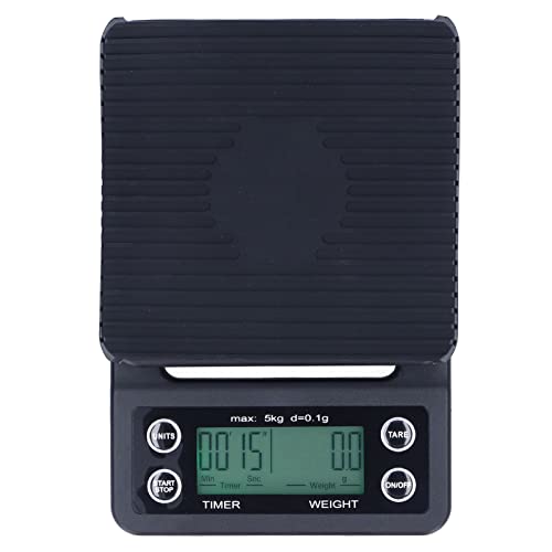 High Precision Digital Food Scale with Timer - Accurate Kitchen Scale for Baking, Cooking, and Portion Control | Perfect for Home, Cafe, and Bar Use