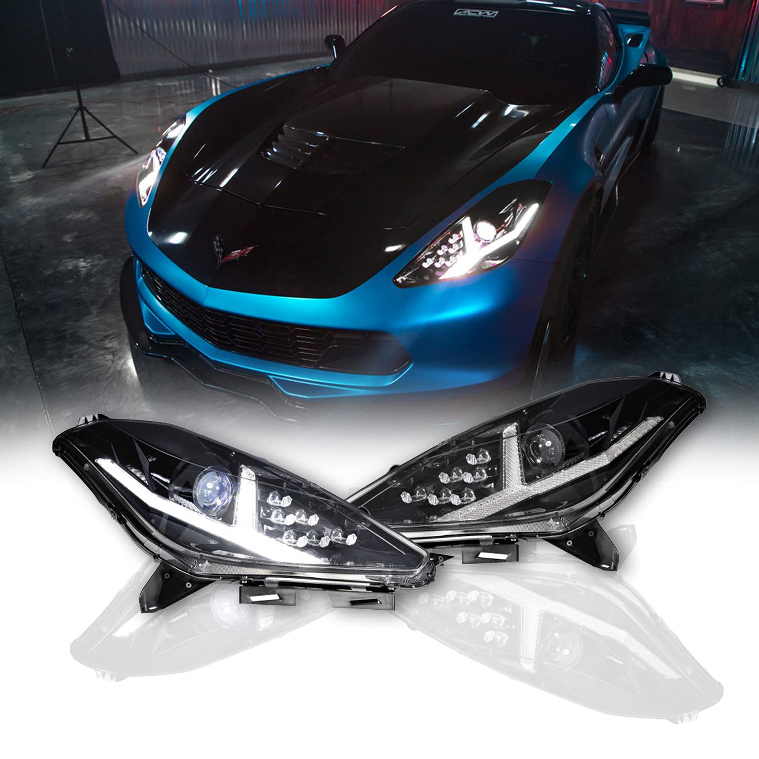 Morimoto XB LED Headlights for 2014-2019 Corvette C7 - DOT Approved with Sequential Turn Signals | Upgrade Your Ride