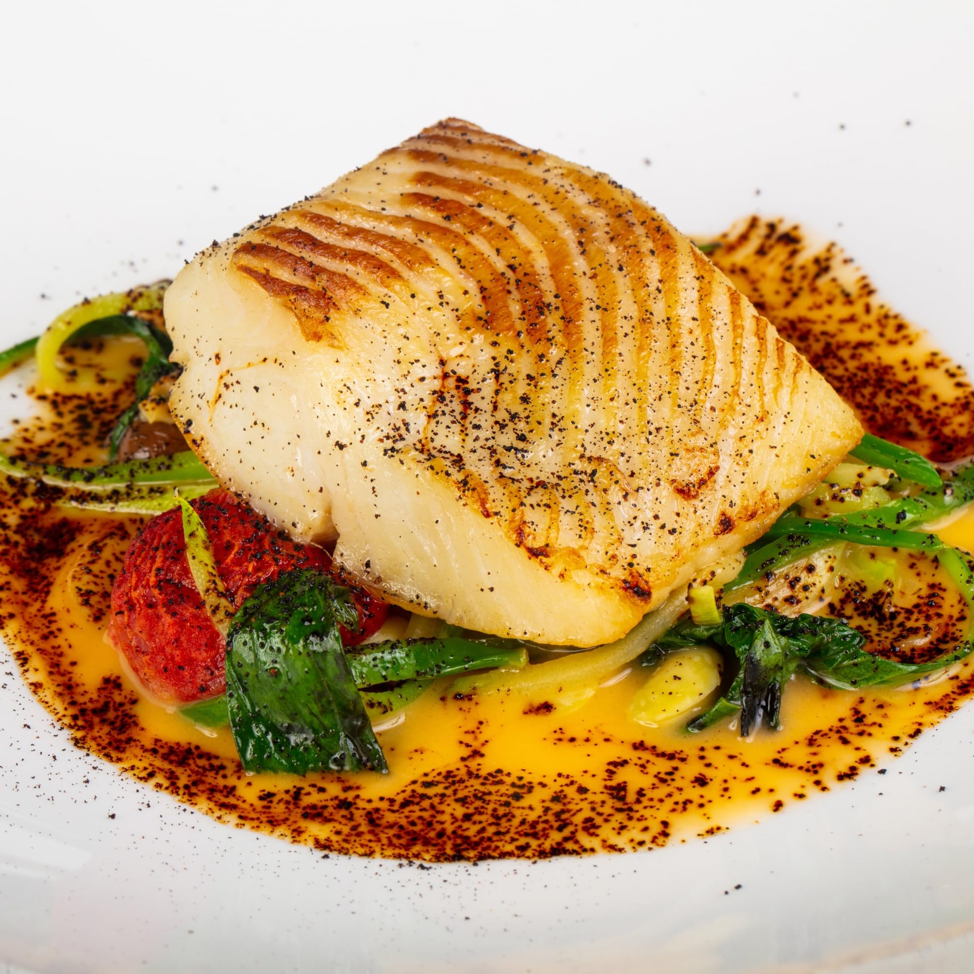 Premium Alaskan Wild Caught Halibut Fillets - 12 Portions (6-7oz Each) in 5lb Package - Fresh Seafood for Grilling, Baking & Healthy Meals