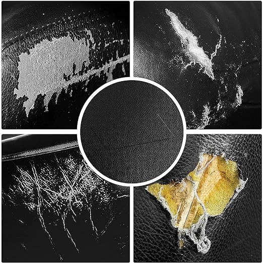 VIDORA Leather Repair Patch Kit - Self-Adhesive Vinyl Repair for Couches, Car Seats, Bags & Furniture - Fix Tears in Sofas, Chairs, Auto Upholstery - Perfect for Home, Office & Vehicle Interior Maintenance
