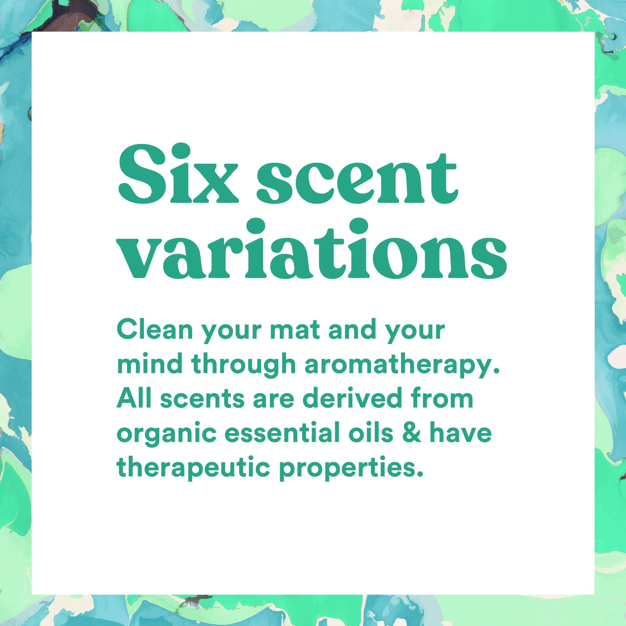 ASUTRA Organic Yoga Mat Cleaner Spray Variety Pack (6 Bottles x 4 fl oz) - All-Natural Essential Oils, Non-Slippery Formula for Deep Cleaning Yoga Mats, Gym Equipment & Fitness Gear - Includes Microfiber Towels - Perfect for Home Workouts, Studio Sessions & Travel Yoga Practice