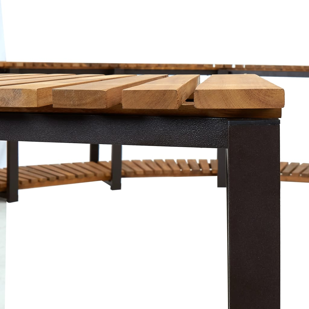 Premium Acacia Wood Spa Surround 273x53 cm - Durable Outdoor Hot Tub Enclosure for Relaxation & Backyard Luxury