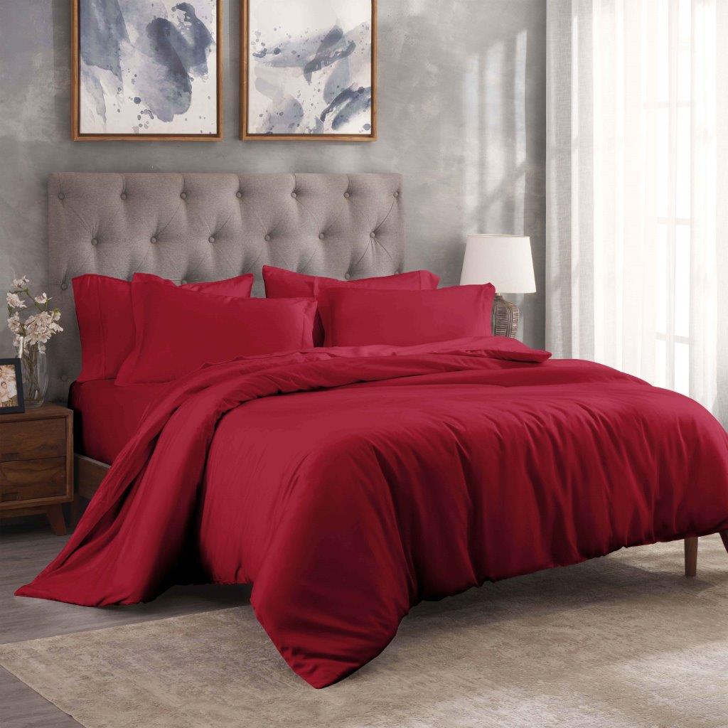 Premium 100% Egyptian Cotton Duvet Cover Set - 300 Thread Count, Breathable & Soft Bedding for All Seasons - Perfect for Master Bedroom, Guest Room & Luxury Hotels