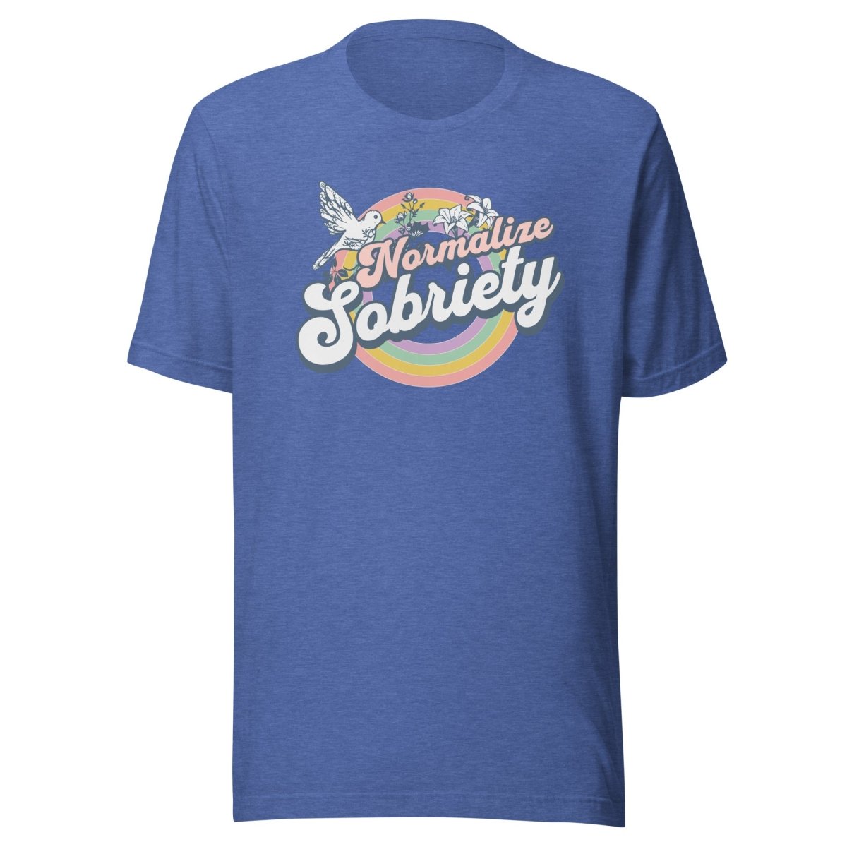 Normalize Sobriety Unisex T-Shirt - Comfortable Cotton Tee for Men & Women - Perfect for Casual Wear, Sober Living & Recovery Support