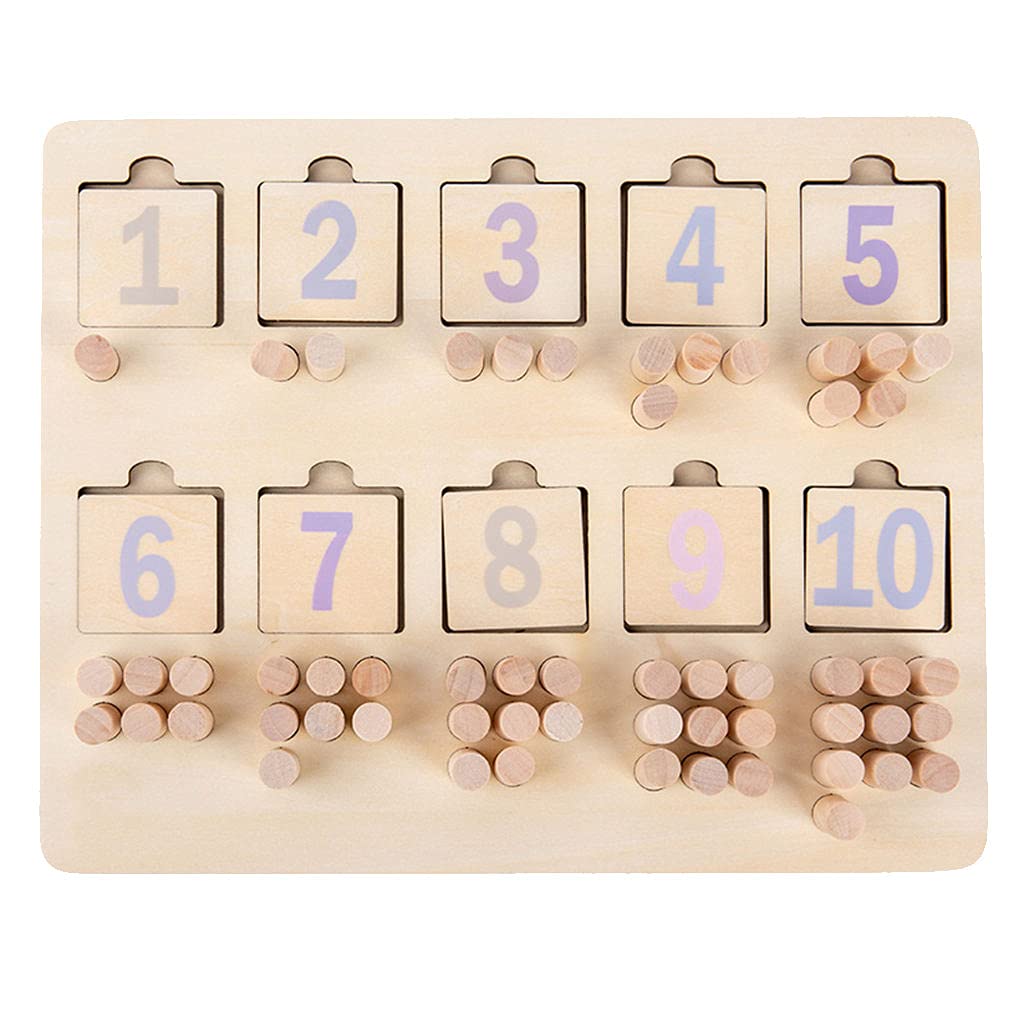 Montessori Math Counting Board - Wooden Educational Number Learning Toy for Kids | Perfect for Homeschooling, Preschool & Early Childhood Development