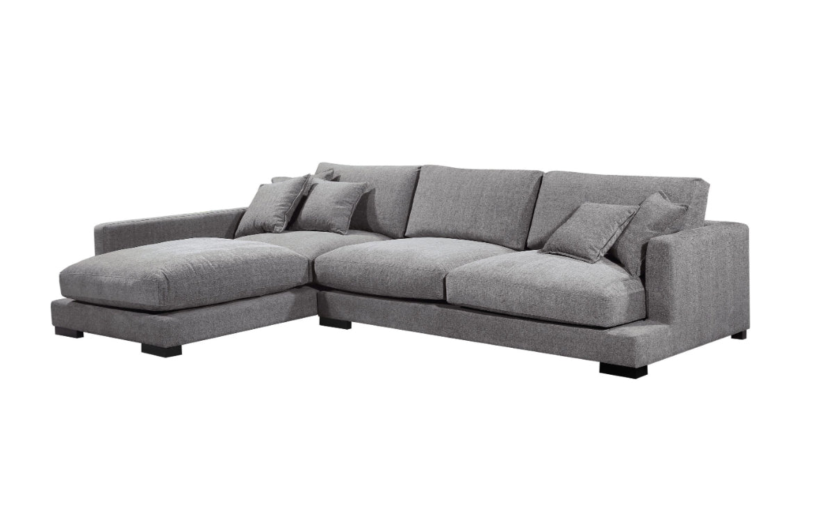 Benjamin 2-Piece Fabric Sectional Sofa Set - Modern L-Shaped Couch for Living Room, Family Room & Apartment | Comfortable Upholstered Sectional with Soft Cushions