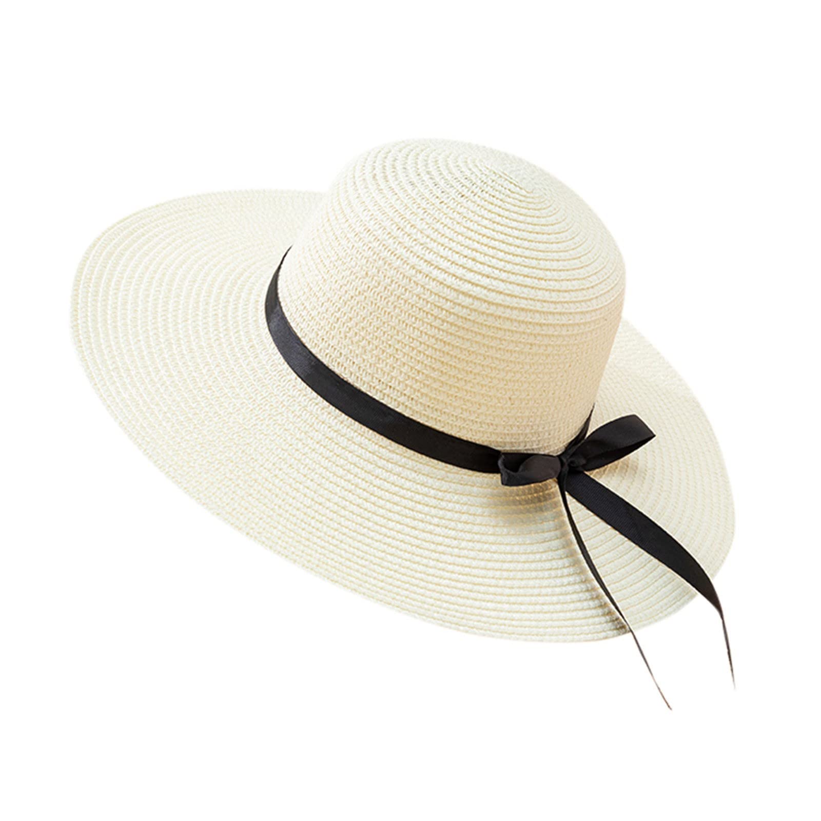 Women's Floppy Foldable Sun Hat with Wide Brim - UPF 50+ UV Protection Packable Travel Beach Hat for Summer, Outdoor, Gardening & Vacation