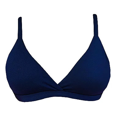 Royal Blue Brazilian Fixed Triangle Bikini Top - High-Quality Swimwear for Women | Perfect for Beach, Pool, and Summer Vacations