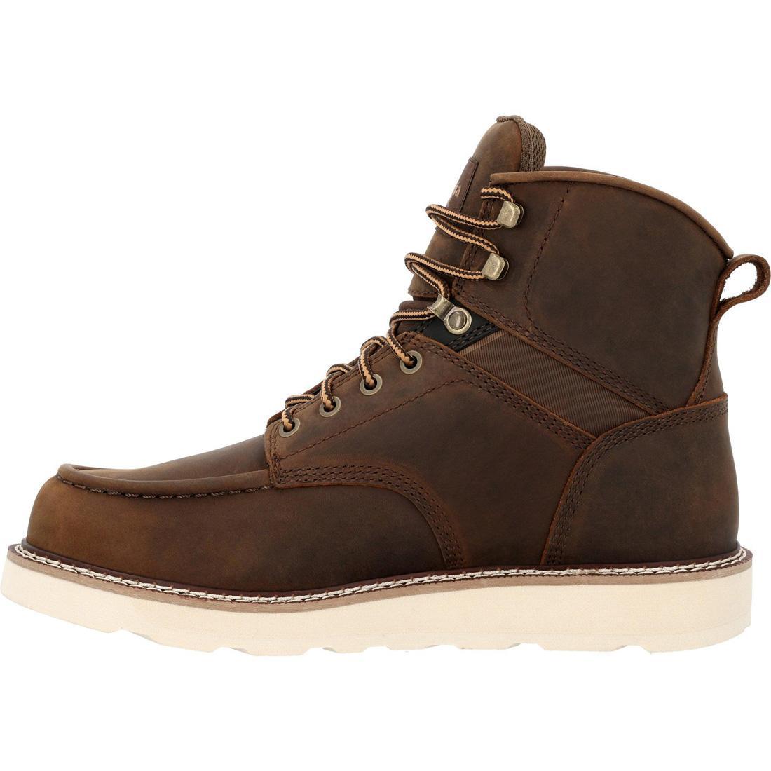 Core 37 Steel Toe Work Boots for Men - Heavy Duty Safety Shoes with Wedge Sole for Construction & Industrial Work | OSHA Compliant Work Footwear