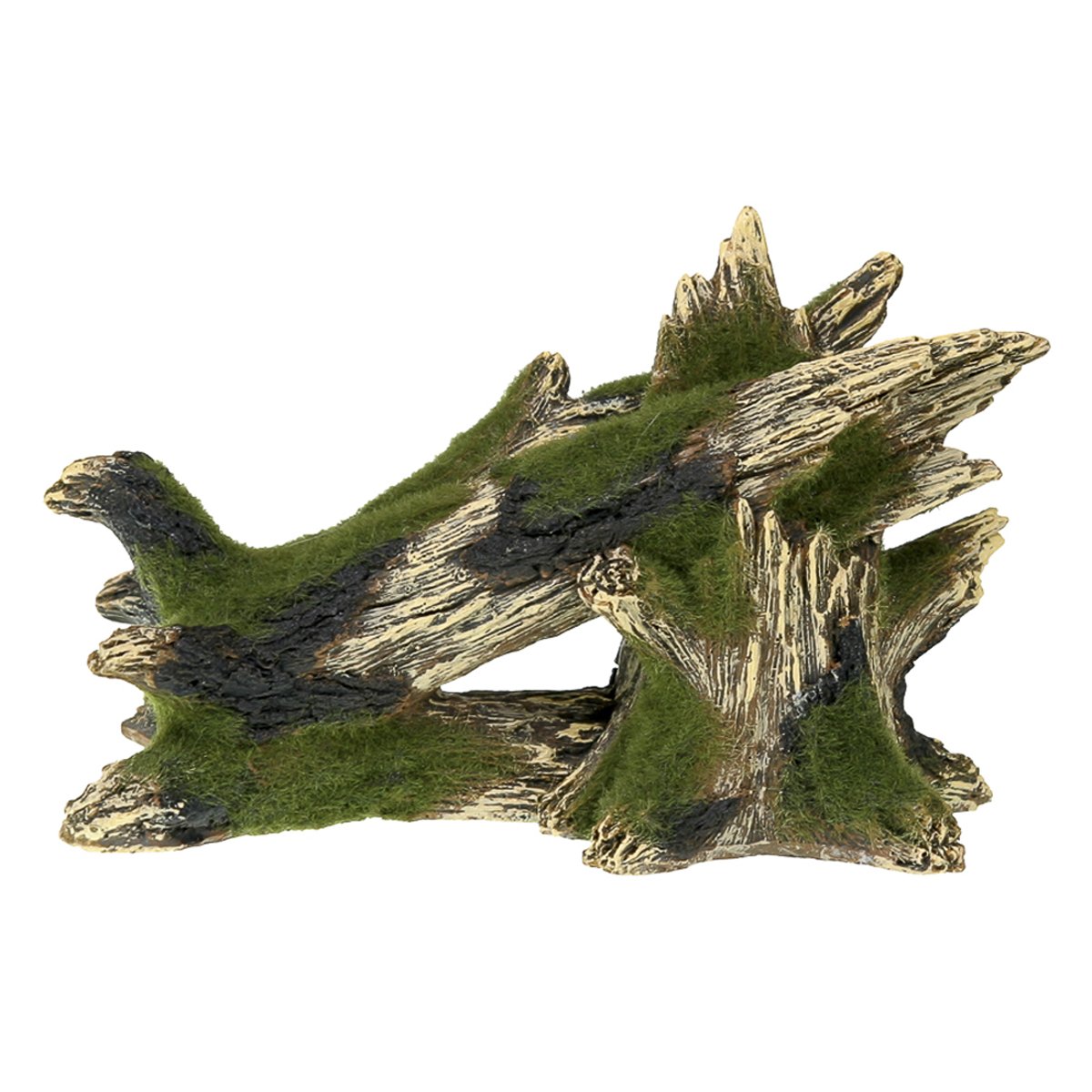 Exotic Environments Fallen Moss Covered Tree - Blue Ribbon PET Products EE-1127 Realistic Terrarium Decoration for Reptiles & Aquariums