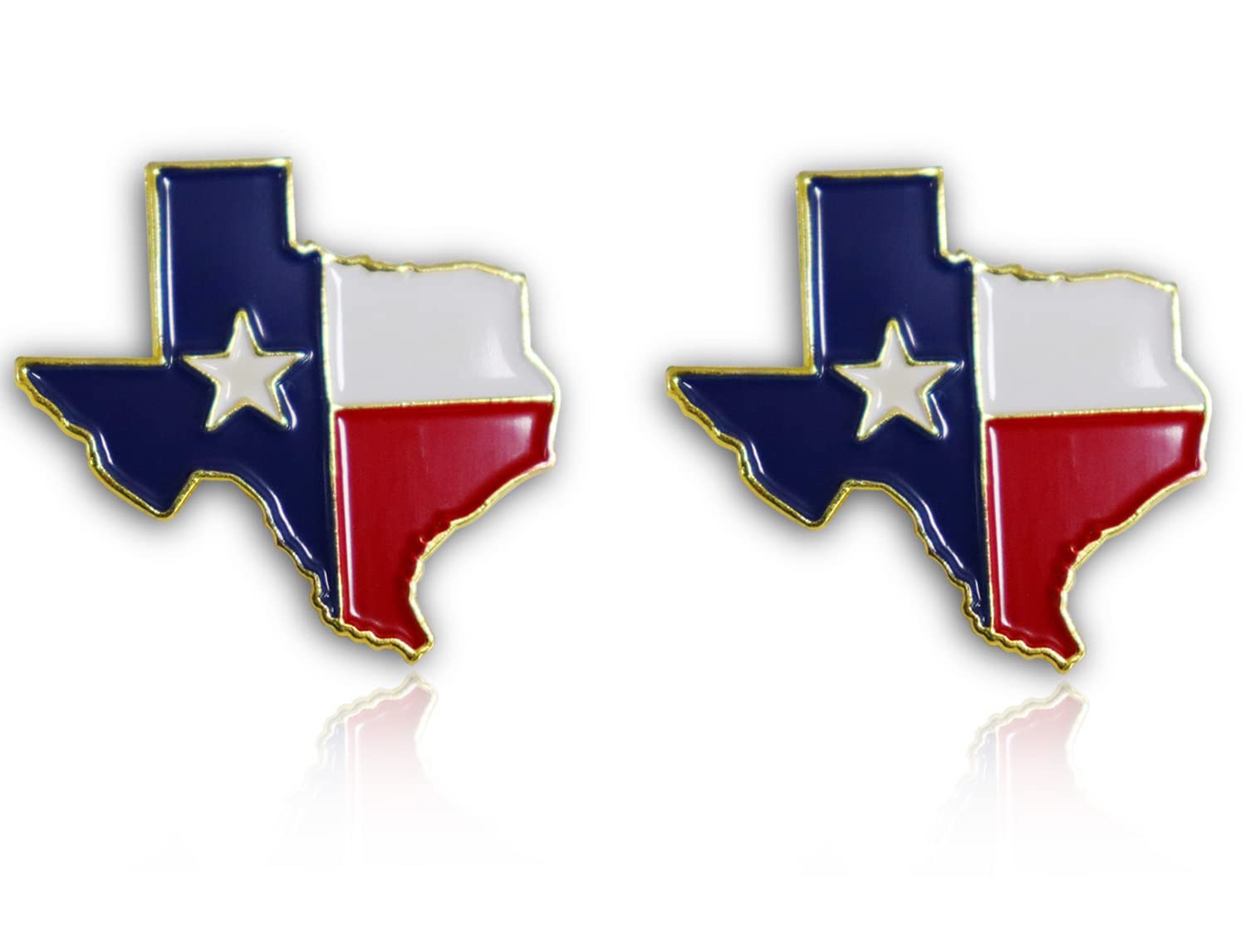 12/24/100 Pack Texas State Lapel Pins - Waving Flag Patriotic Texan Map Metal Pins Bulk - US Souvenir Gift for Veterans Day, Political Events & Texas Pride Collection