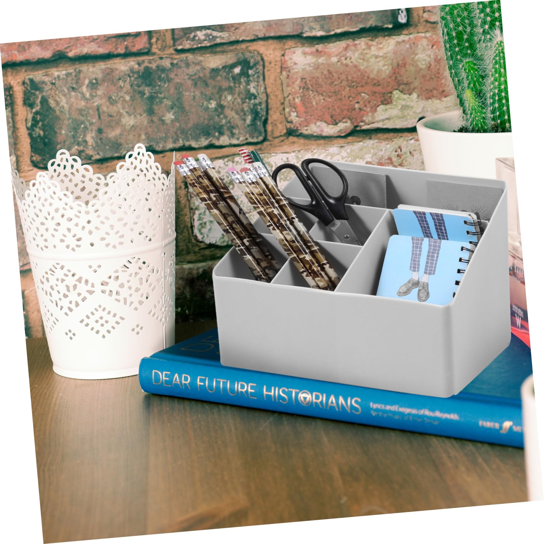 COHEALI 1-Piece Cosmetic Storage Box - Makeup Organizer with Trays for Bathroom Vanity, Desk & Office | Portable Beauty Case for Home & Travel | Perfect for Makeup Brushes, Lipsticks & Skincare Products