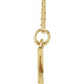 14K Gold Petite Initial 