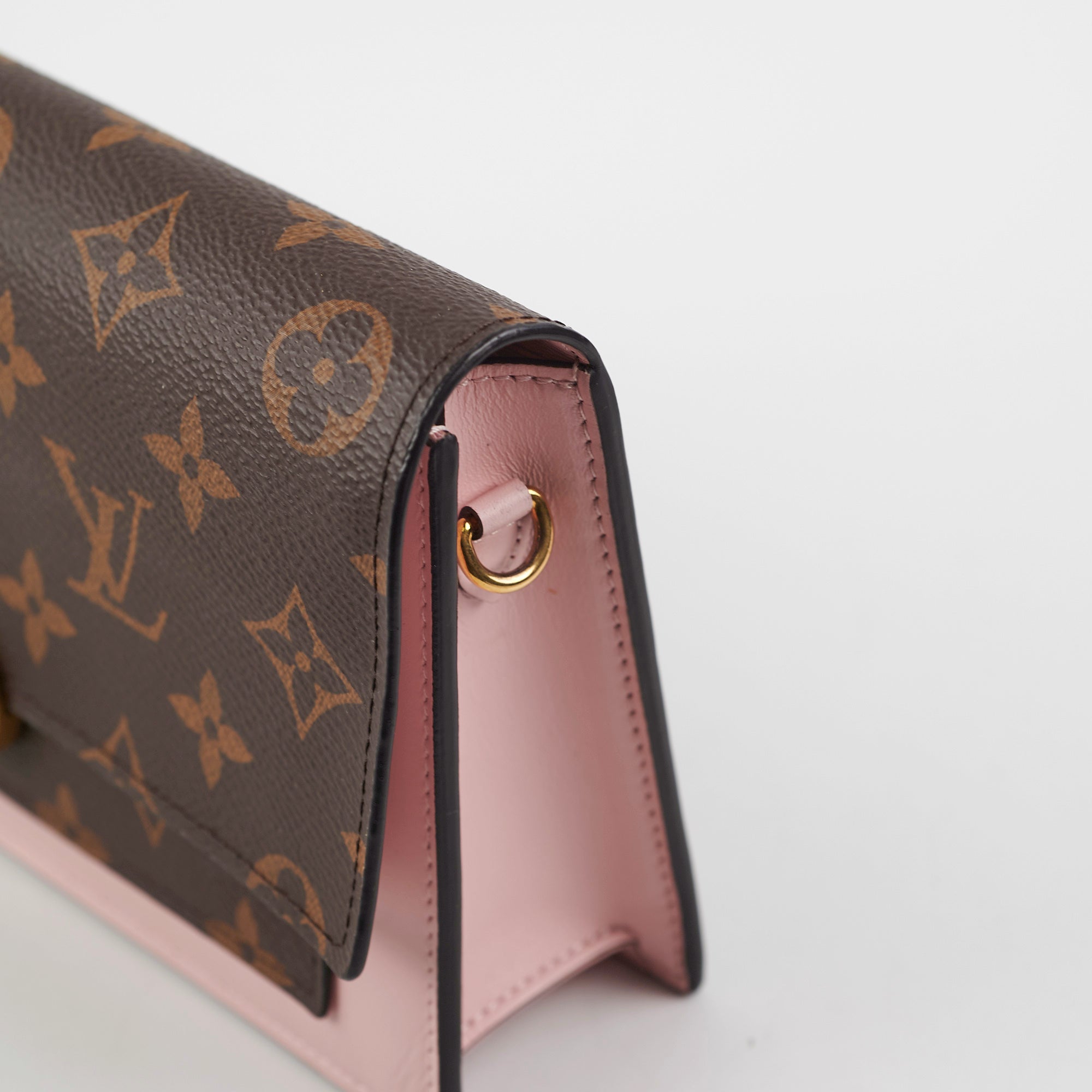 Louis Vuitton Flore Wallet on Chain WOC Monogram Pink Crossbody Bag - Stylish & Compact for Everyday Use, Travel & Special Occasions