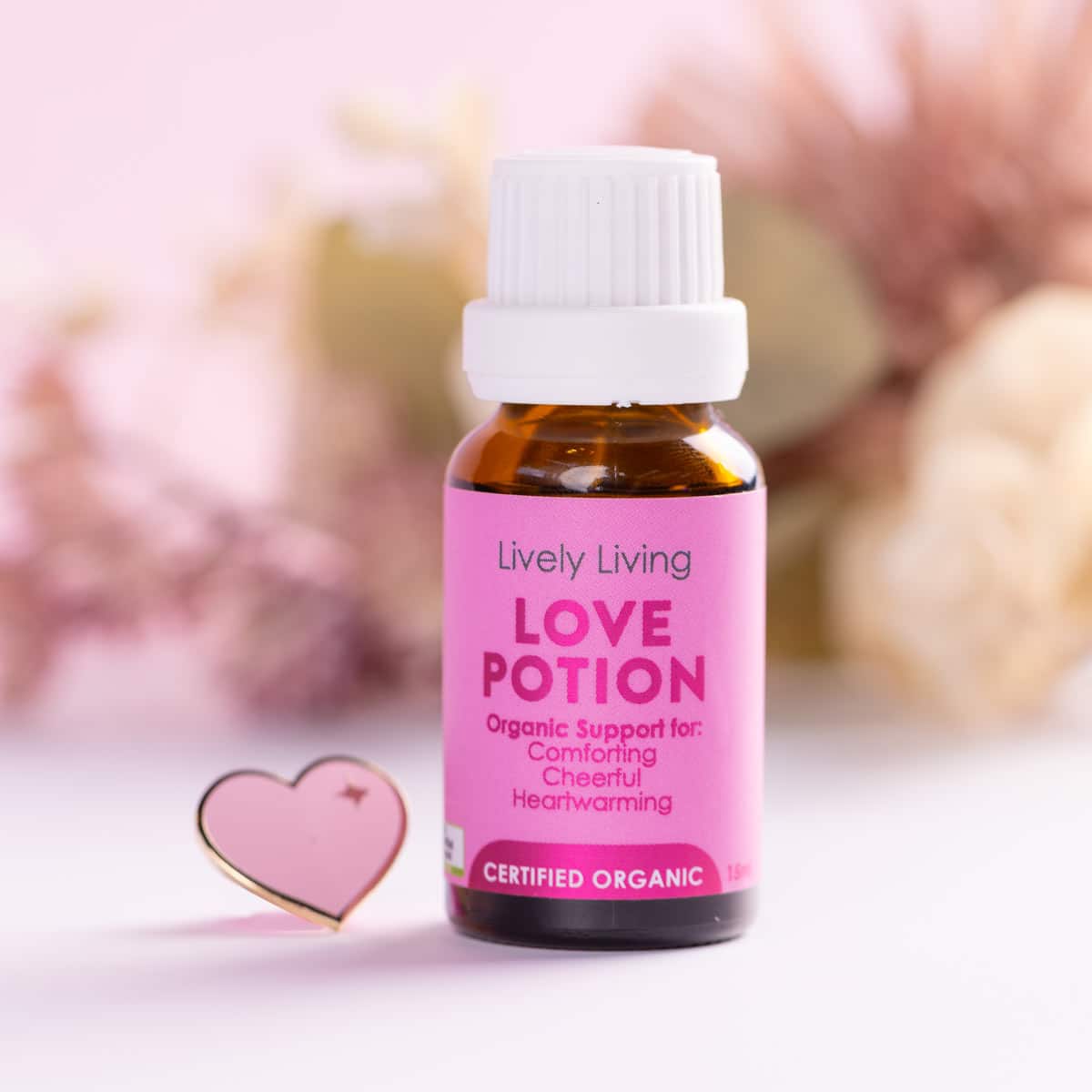 Love Potion Organic Essential Oil 15ml - 100% Pure Aromatherapy Oil for Relaxation, Romance & Stress Relief - Perfect for Diffusers, Massage & Home Spa