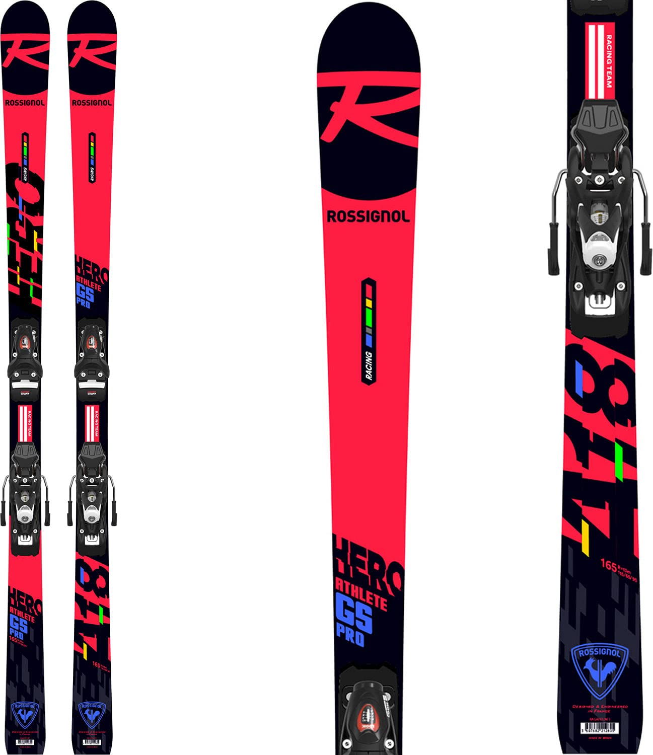 Rossignol Hero Athlete GS Pro Kids Skis 151cm - High Performance Junior Alpine Skis for Young Racers | Perfect for Training & Competition on Groomed Slopes