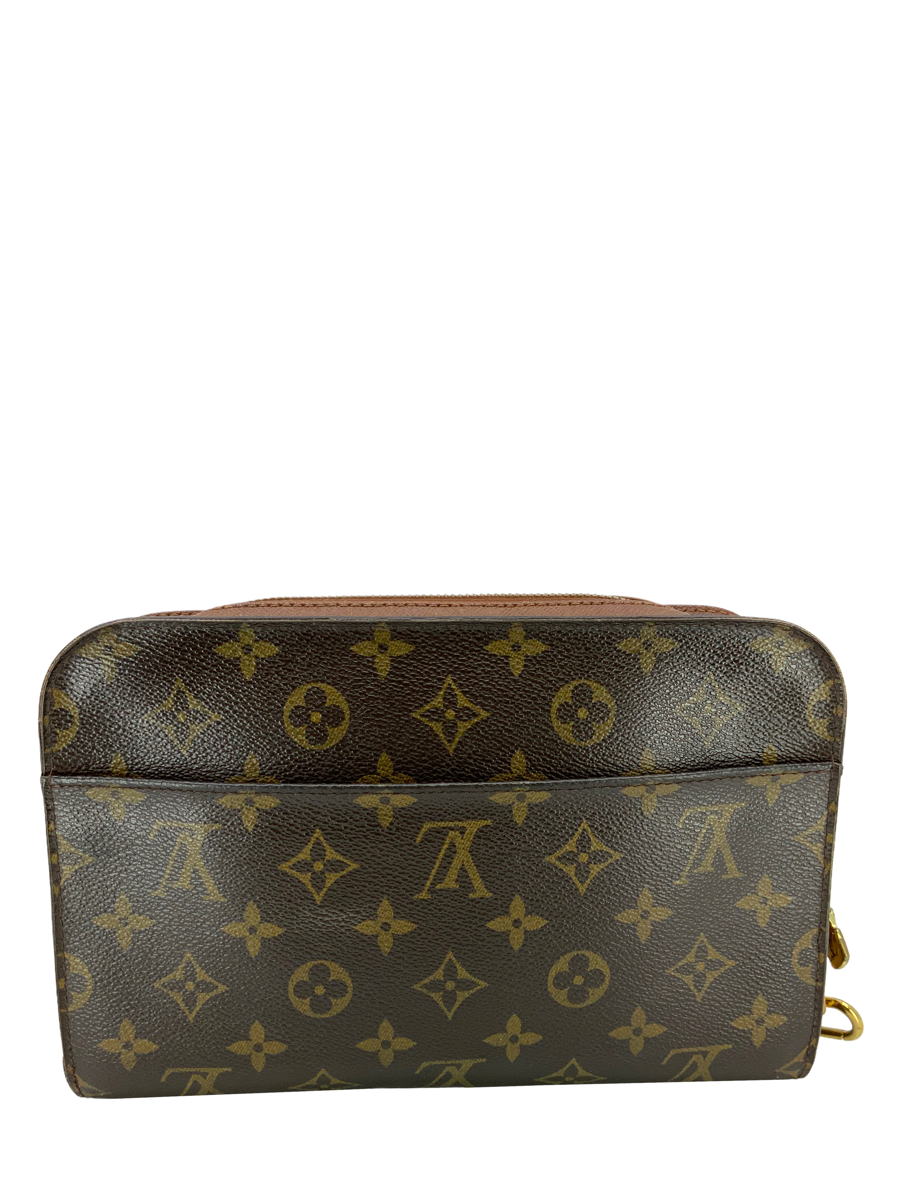 Authentic Louis Vuitton Monogram Pochette Orsay Clutch Wristlet Bag - Luxury Crossbody Purse for Women, Perfect for Evening Parties & Date Nights