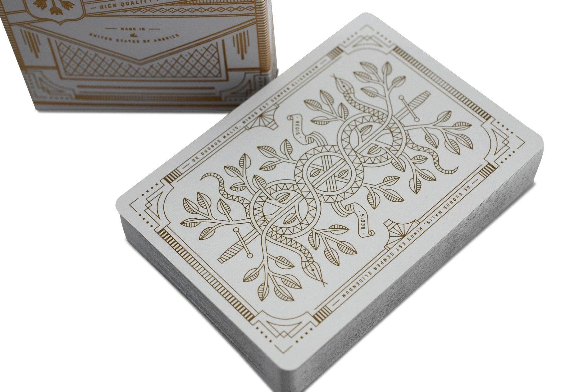 White Monarchs Playing Cards - Limited Edition Collectible Deck for Magic Tricks & Cardistry | Perfect for Poker, Blackjack & Game Nights