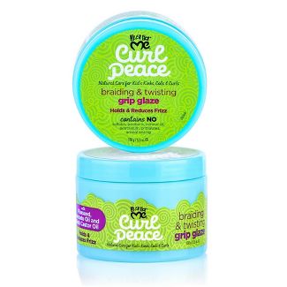 JUST FOR ME CURL PEACE GRIP GLAZE - Hydrating Curl Defining Styling Gel for Natural Hair - Perfect for Daily Curl Care & Frizz Control