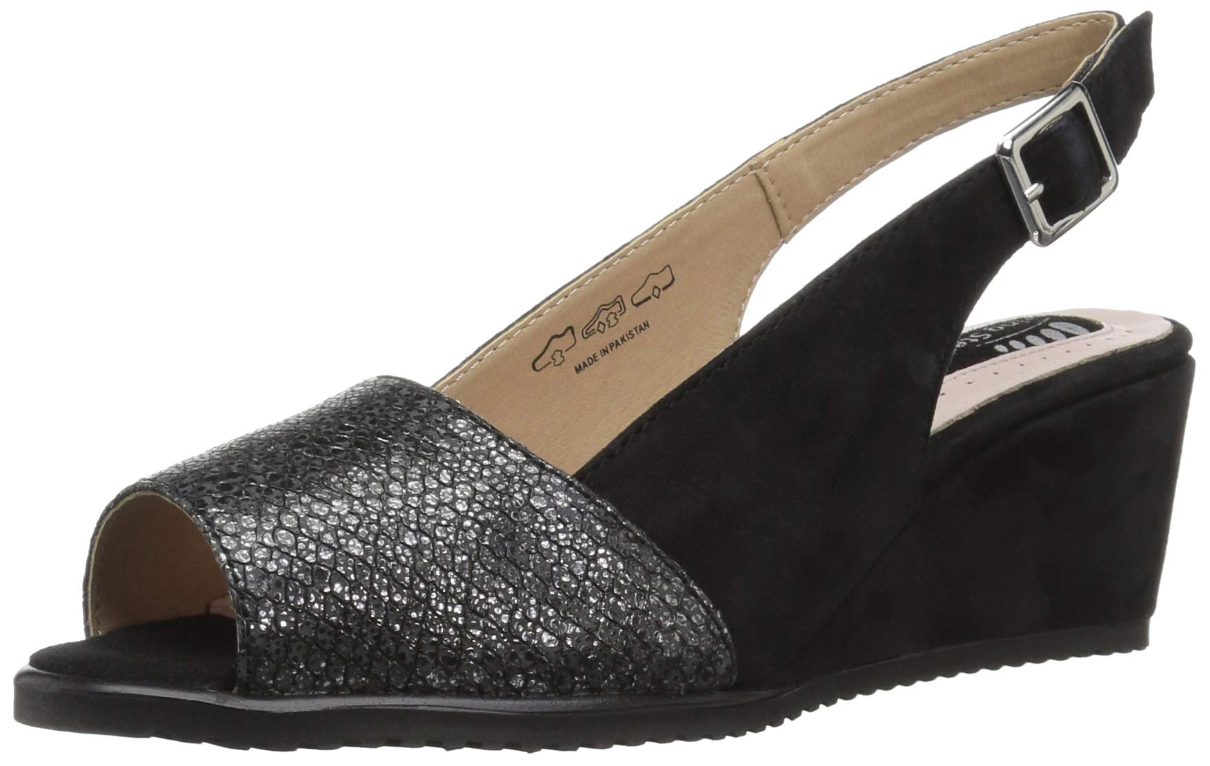 Spring Step Women's Evia Comfortable Wedge Sandal - Stylish & Supportive Summer Shoes for Walking, Beach, and Casual Outings