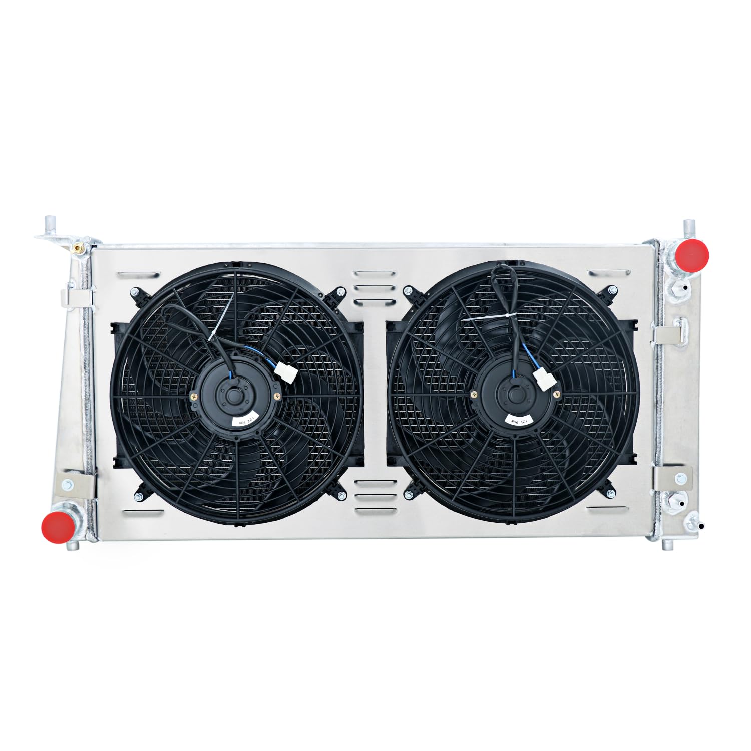 High-Performance Aluminum 4 Row Radiator for 1999-2004 Ford F150 F250 F350 Expedition & Lincoln Navigator 4.6L 5.4L V8 - Complete Cooling Kit with All-Aluminum Radiator, Fan Shroud & Thermostat Relay Kit - Perfect for Off-Roading, Towing & Heavy-Duty Use