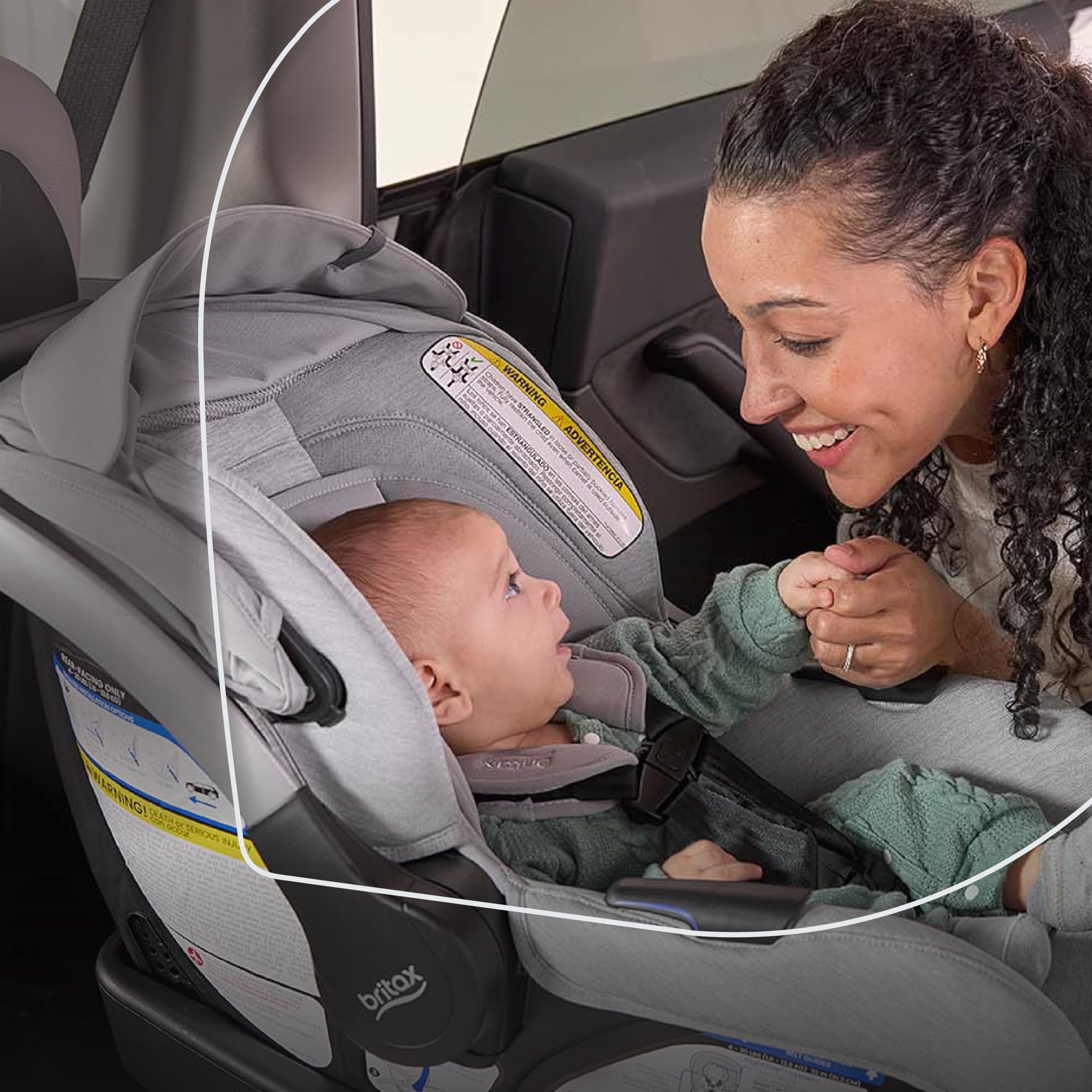 Britax Cypress Infant Car Seat - Rear Facing Baby Car Seat with Alpine Base & ClickTight Installation | Premium Soft Fabrics in Ponte Stone | Safe & Comfortable for Newborns to Toddlers | Perfect for Daily Commutes, Road Trips & Family Travel
