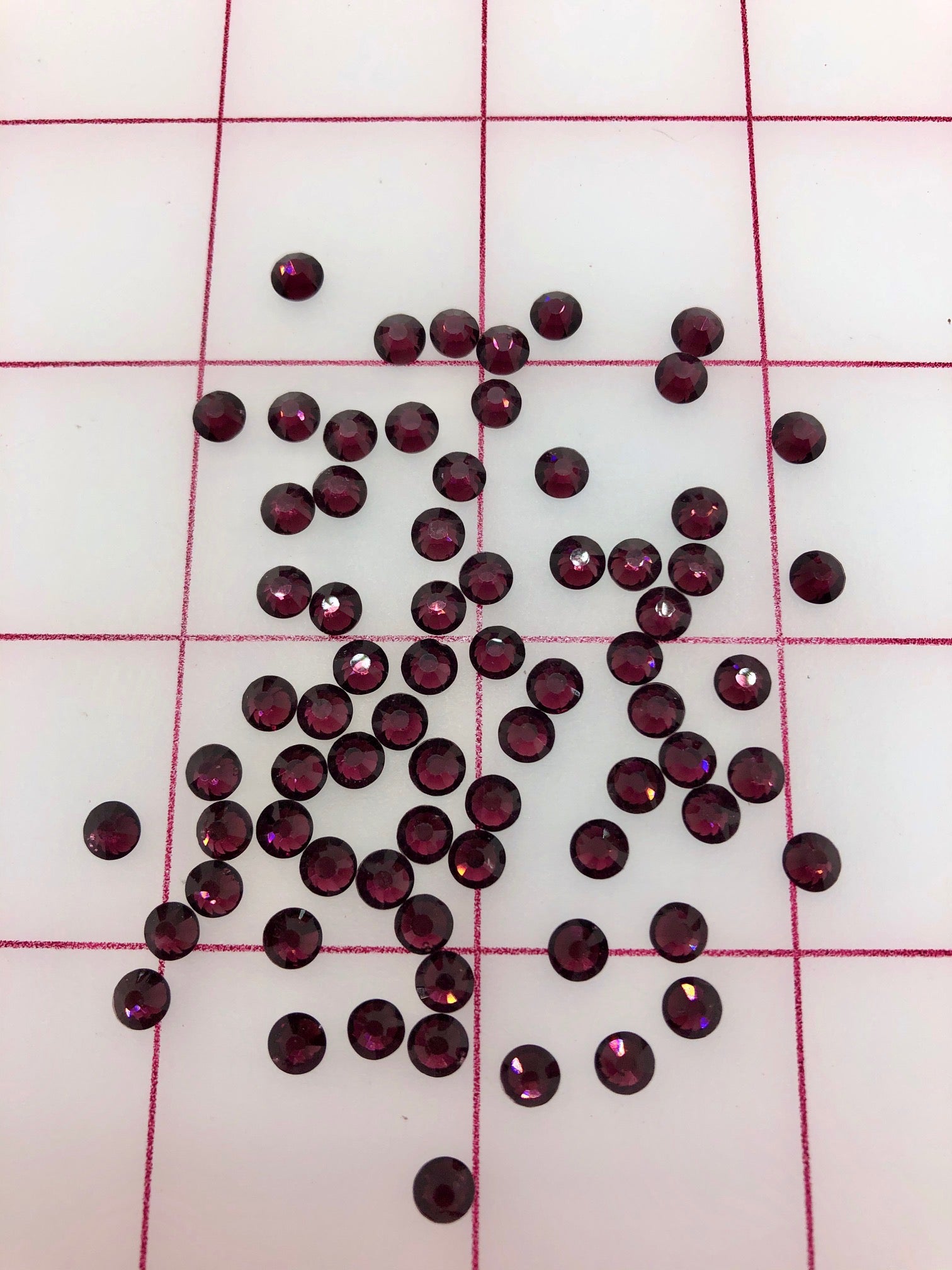 Premium Machine Cut Amethyst Rhinestones - 1/2 Gross Packs for Hot Fix Applications | Perfect for DIY Jewelry, Clothing Embellishments, and Craft Projects