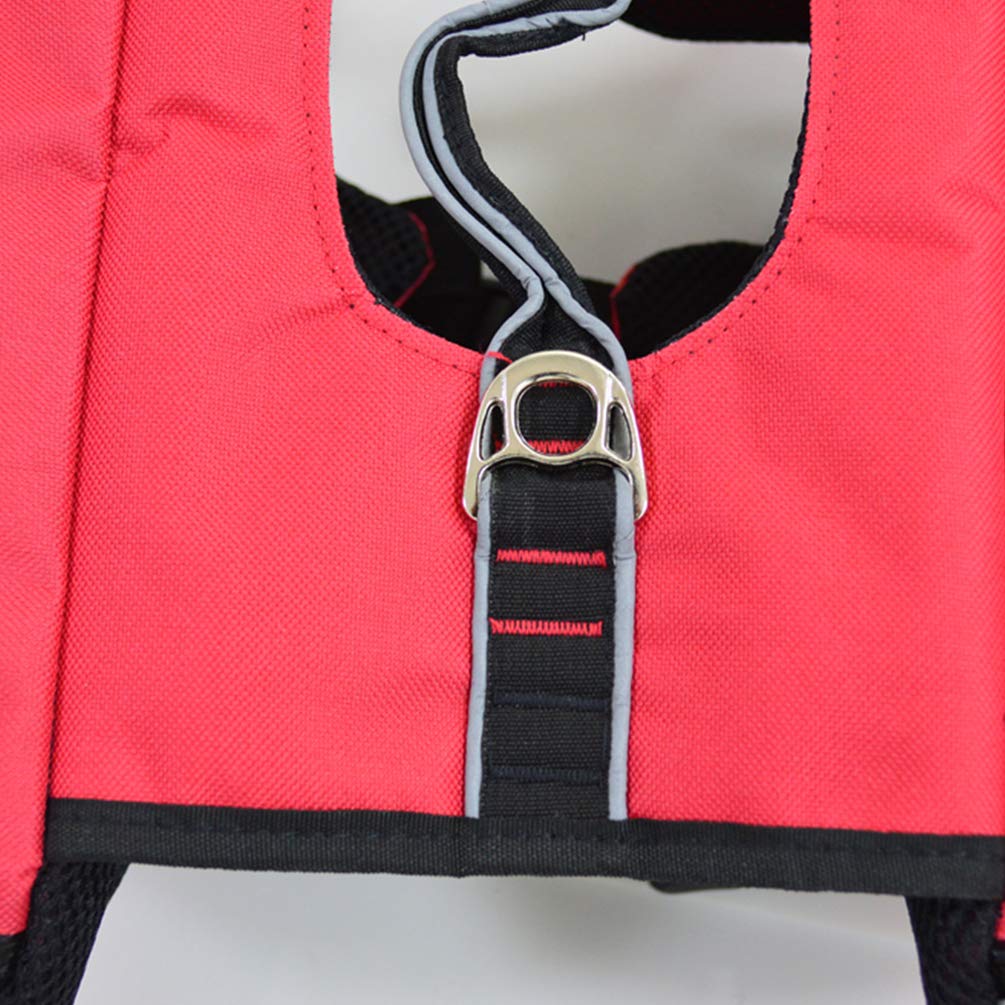 **Balacoo Travel Backpack for Dogs - Hiking Saddle Bag Pet Carrier with Pockets, Outdoor Camping Vest for Small & Medium Dogs (Red, Size) - Perfect for Hiking, Camping & Outdoor Adventures**