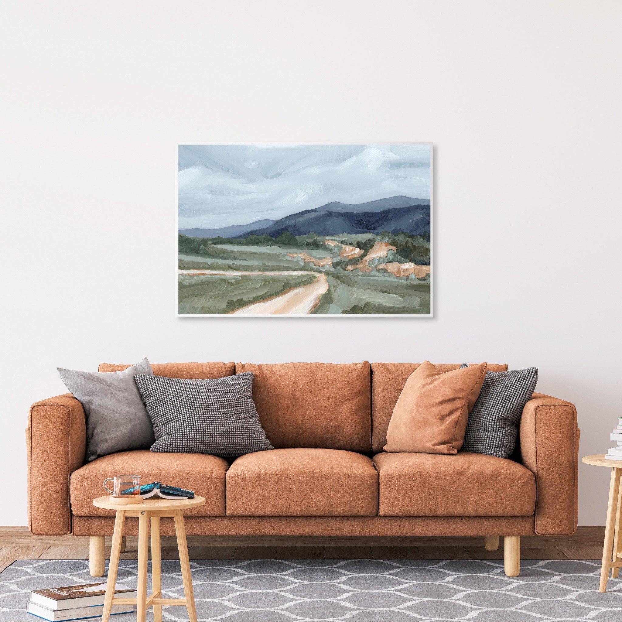 April Canyon Wall Art Print - Stunning Landscape Painting for Home & Office Decor - Perfect for Living Room, Bedroom, or Office Space