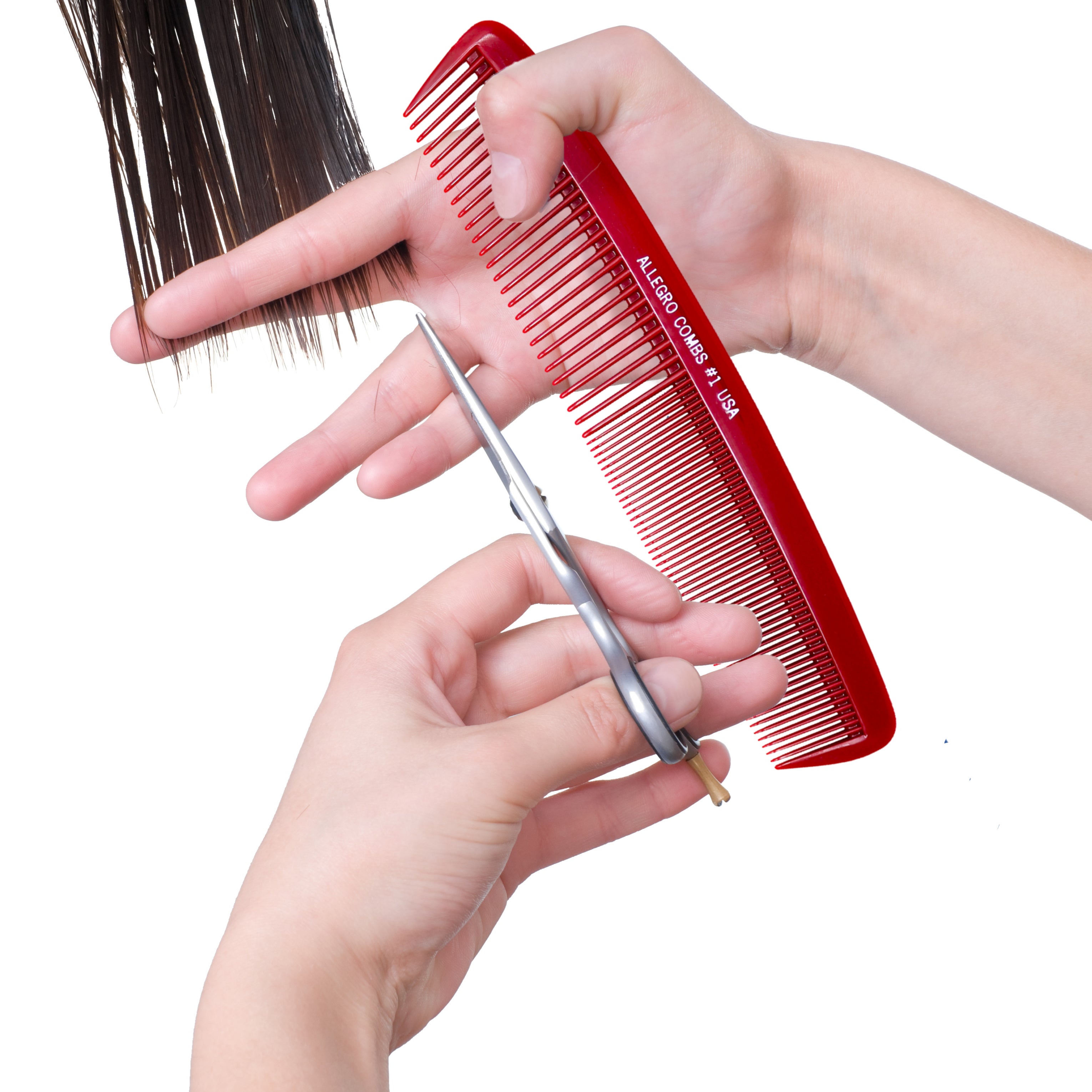 Allegro Combs 1 XL Heat Resistant Thermal Hair Comb for Styling & Straightening - Professional Salon Quality Hair Styling Tool for Smooth & Shiny Hair