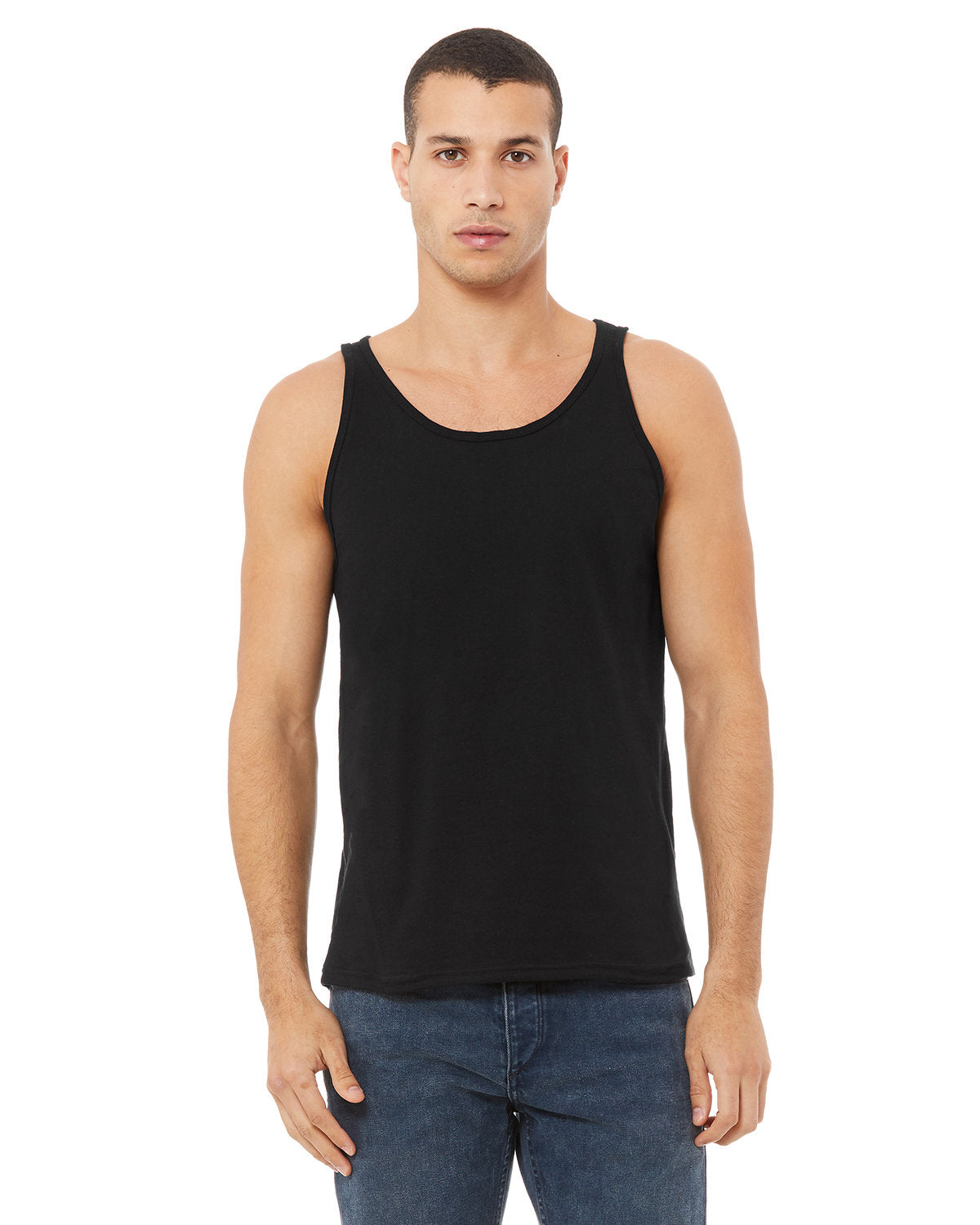 Bella + Canvas 3480 Unisex Jersey Tank Top - Soft Cotton Spaghetti Strap Sleeveless Shirt for Men & Women - Perfect for Gym, Yoga, Beach & Summer Outfits
