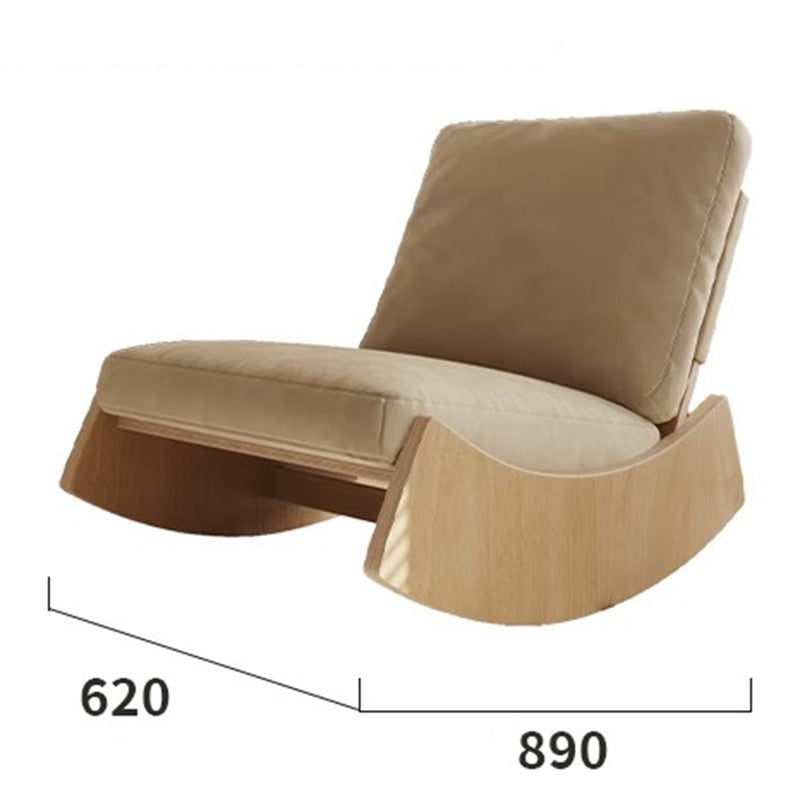 Premium Wood Rocking Sofa Chair - Ergonomic Design for Ultimate Comfort & Stylish Living Room Decor - Perfect for Relaxing, Reading & Nursery Glider