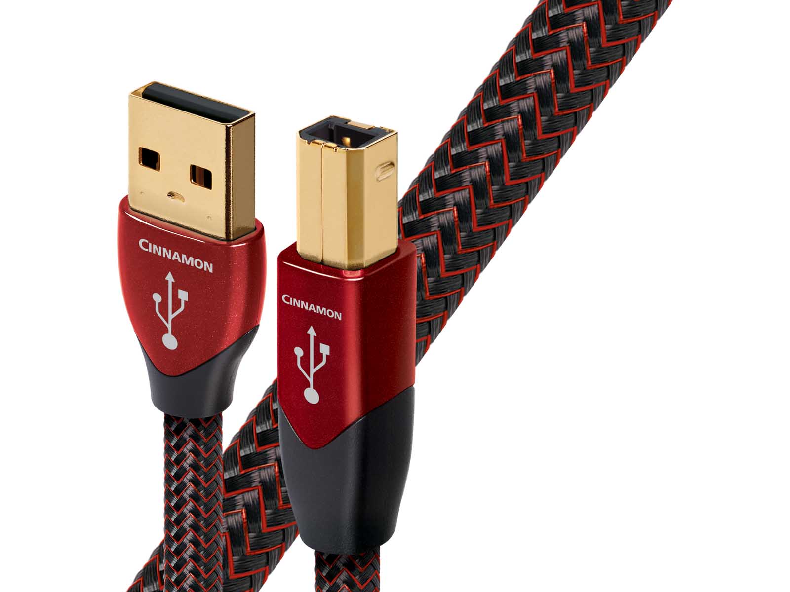 AudioQuest Cinnamon USB A to B Cable - High-Speed Digital Audio Cable for DACs, CD Players & Hi-Fi Systems - Perfect for Audiophiles & Home Theater Setups
