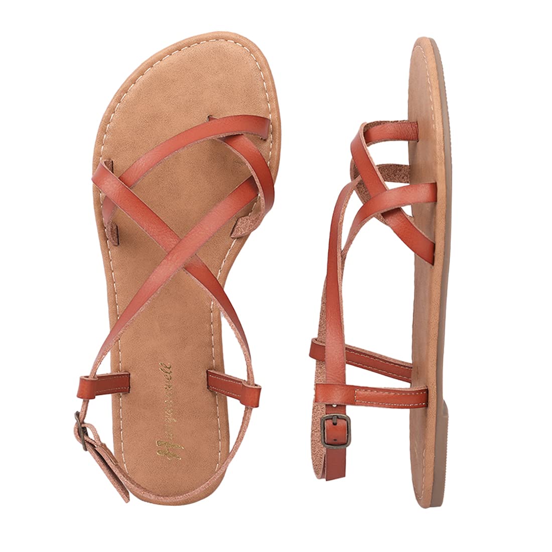 Women's Gladiator Flat Sandals - Fisherman Strappy Sandals with Ankle Strap | Comfortable Summer Beach Walking Shoes for Women | Perfect for Vacation, Outdoors & Casual Wear