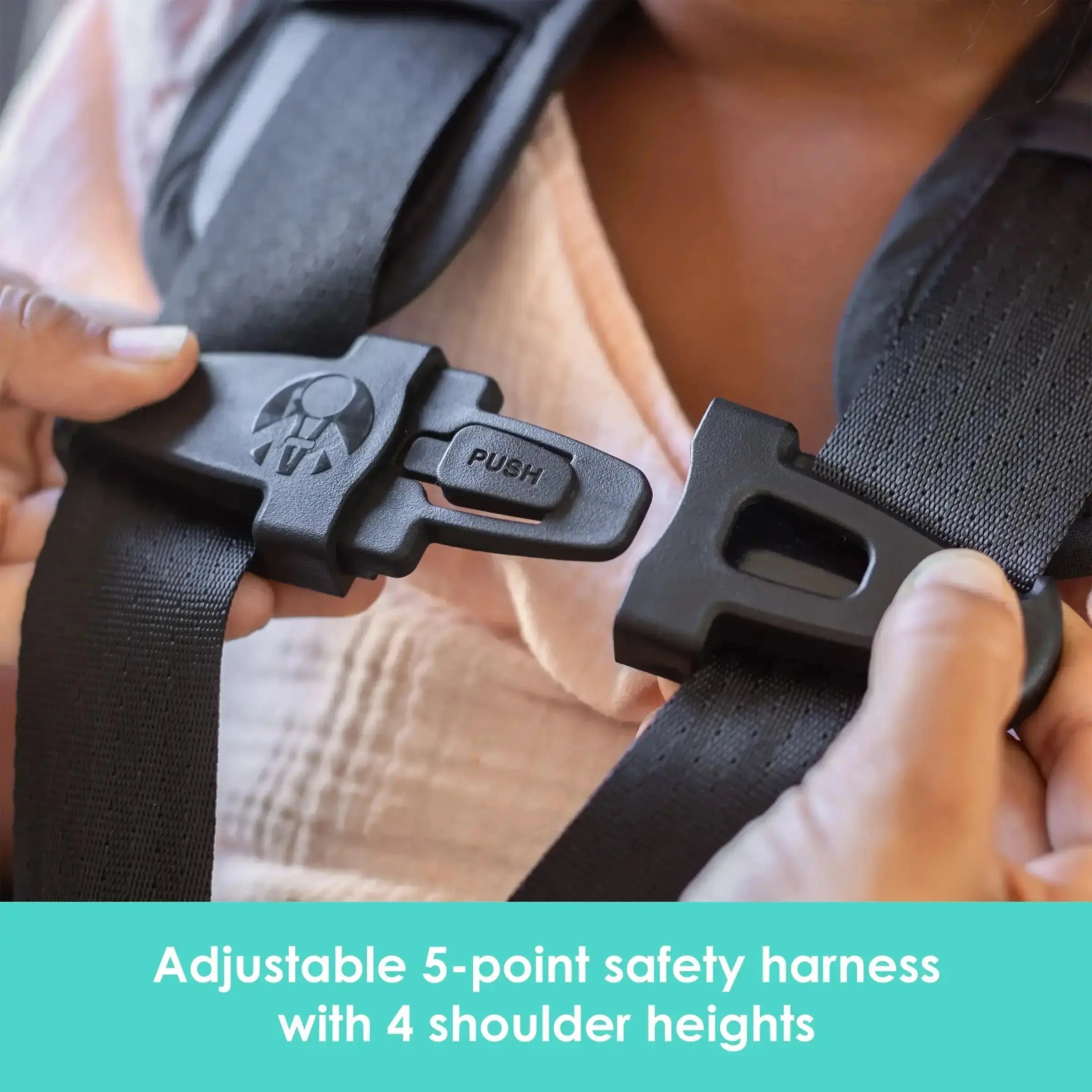 Hybrid™ SI 3-in-1 Convertible Booster Car Seat with Side Impact Protection - Safe for Infants, Toddlers & Big Kids | Perfect for Travel, School & Family Road Trips