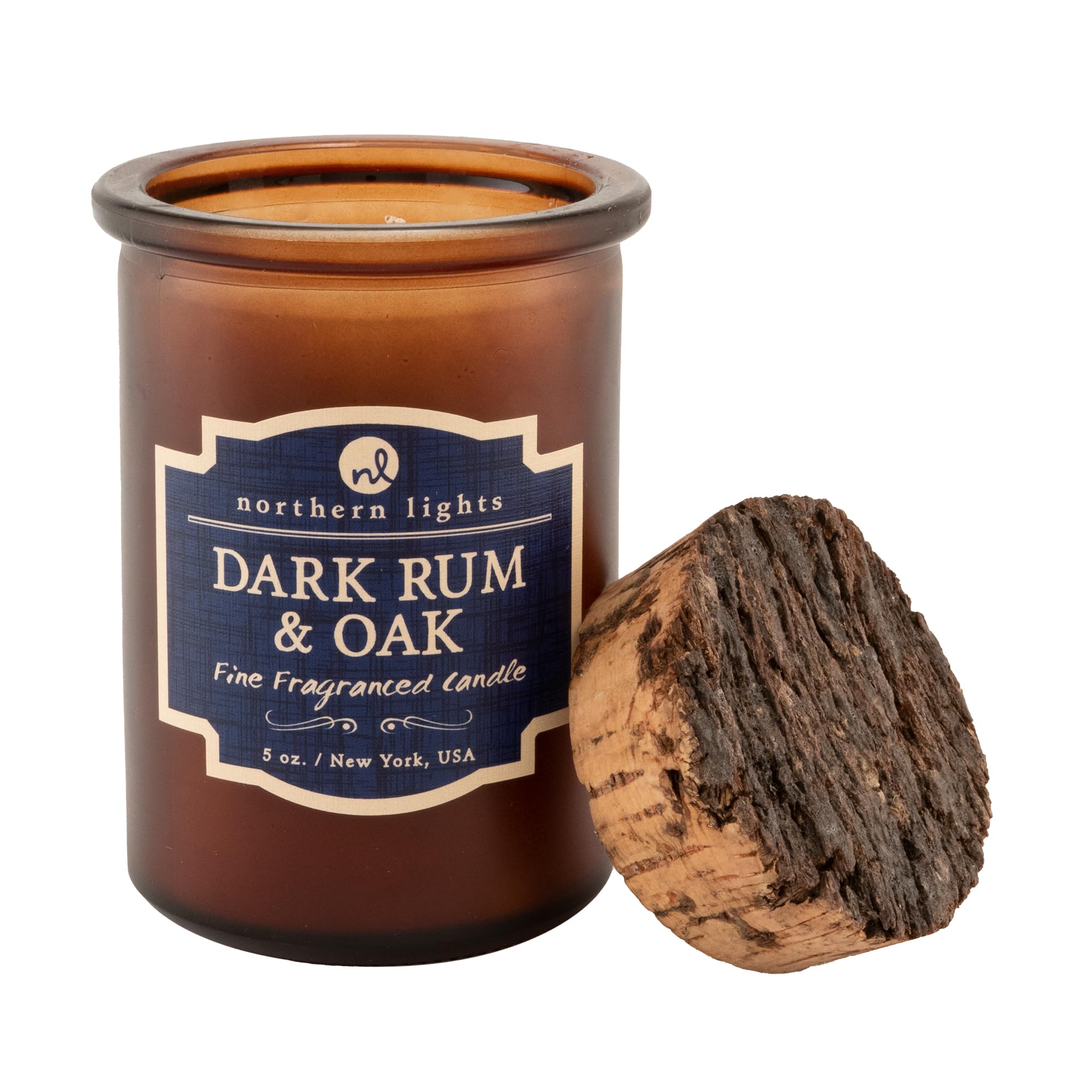 Northern Lights Candles - Dark Rum & Oak Scented Spirit Candles for Meditation, Relaxation & Home Decor - Premium Soy Wax Aromatherapy Candles for Cozy Evenings & Spiritual Practices