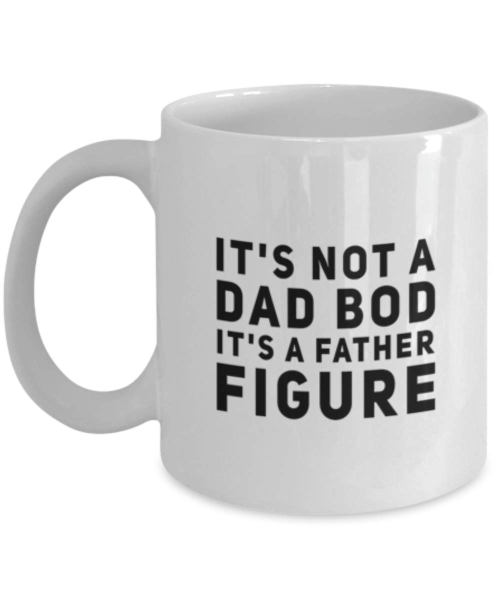 Funny Father's Day Coffee Mug - 'It's Not a Dad Bod It's a Father Figure' - Unique Gift Idea for Dad - Perfect for Office, Home & Father's Day Celebrations